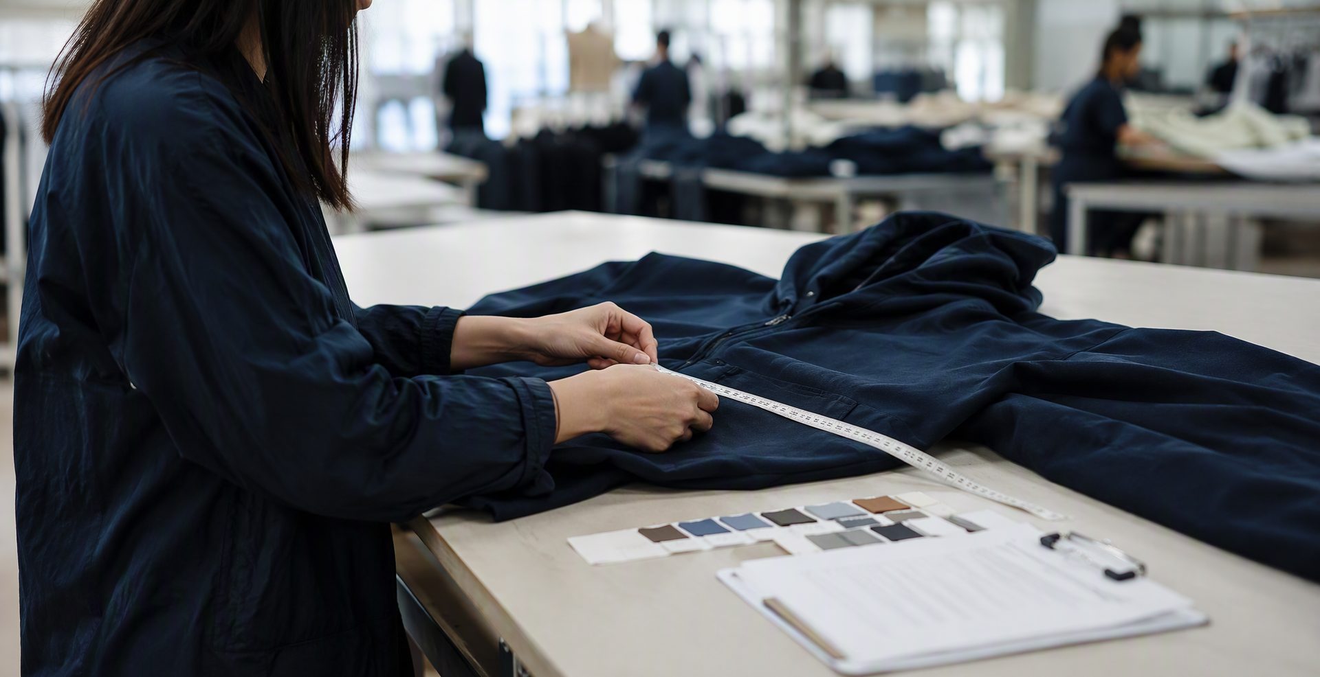 Garment measurement during a quality review