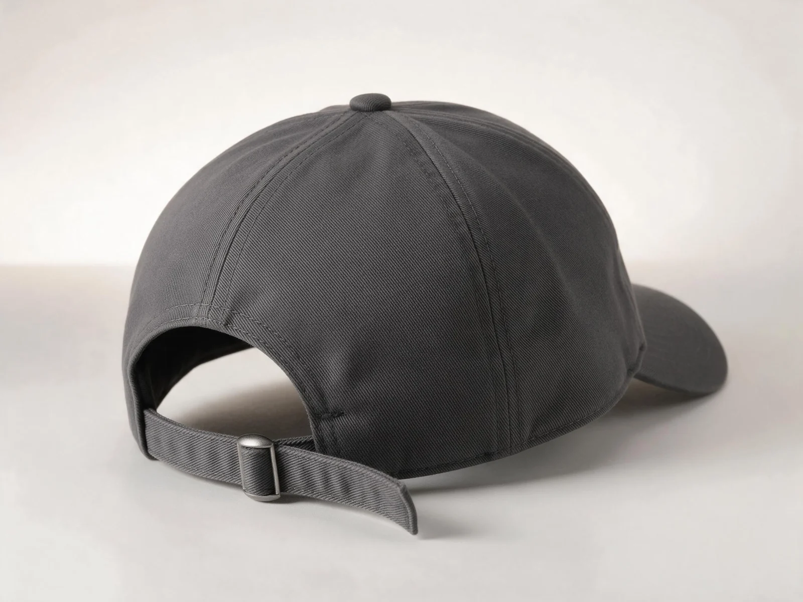 AI design concept showing the back opening and adjustable closure of a charcoal cap