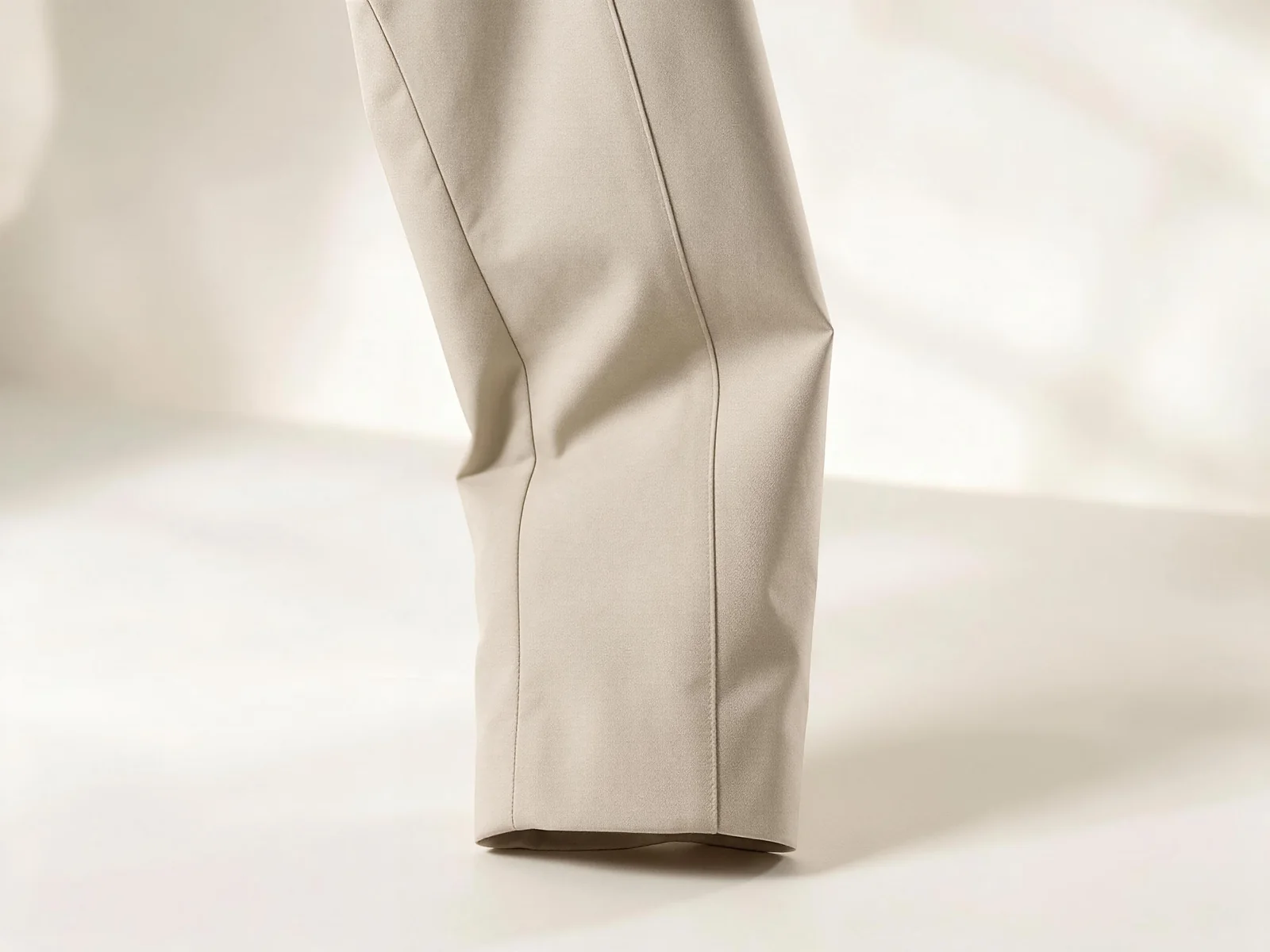 AI design concept showing a curved seam along a two-piece jacket sleeve
